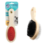 Wooden Pet Brush - 2 function 22cm 